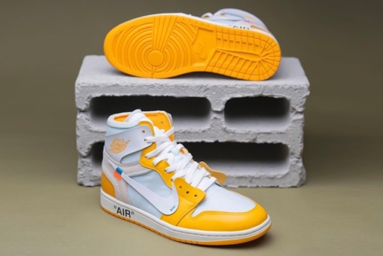 yellow off white jordan 1s