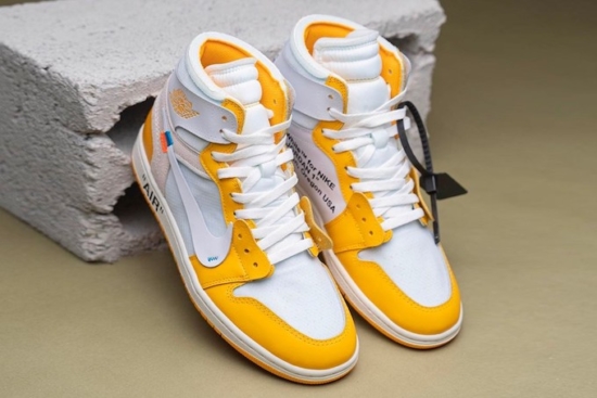 air jordan 1 x off white yellow