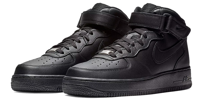 mens nike triple black