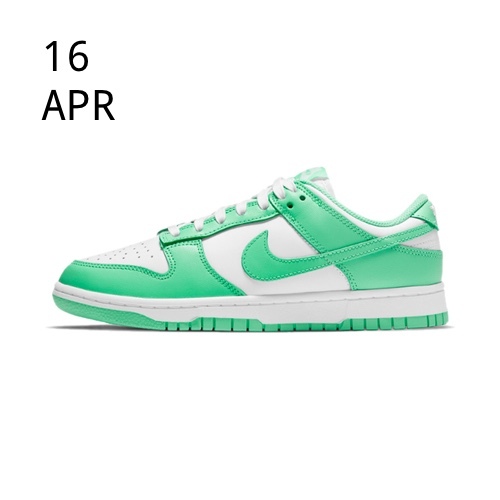 dunk low green glow raffle