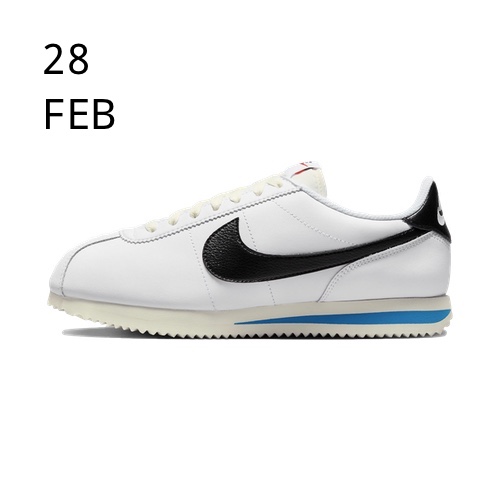 cortez white black