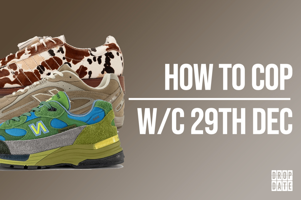 Sneaker Releases 29th December