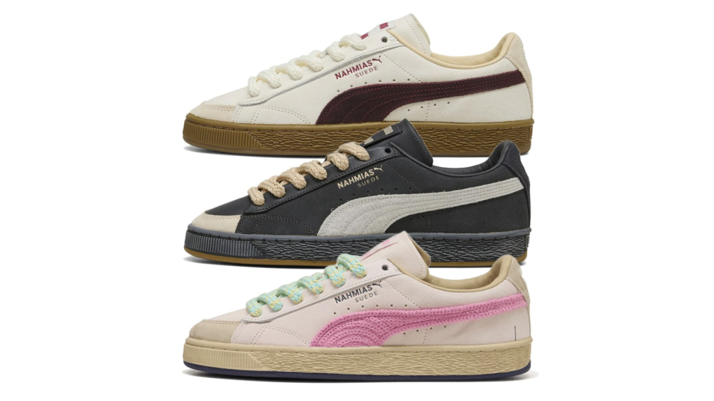 NAHMIAS x PUMA Suede Vintage

'Warm White' (407025-01) / 'Flat Dark Gray' (407026-01) / 'Jasmine Flower' (407027-01)